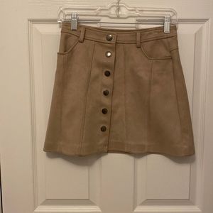 Zara suede mini skirt